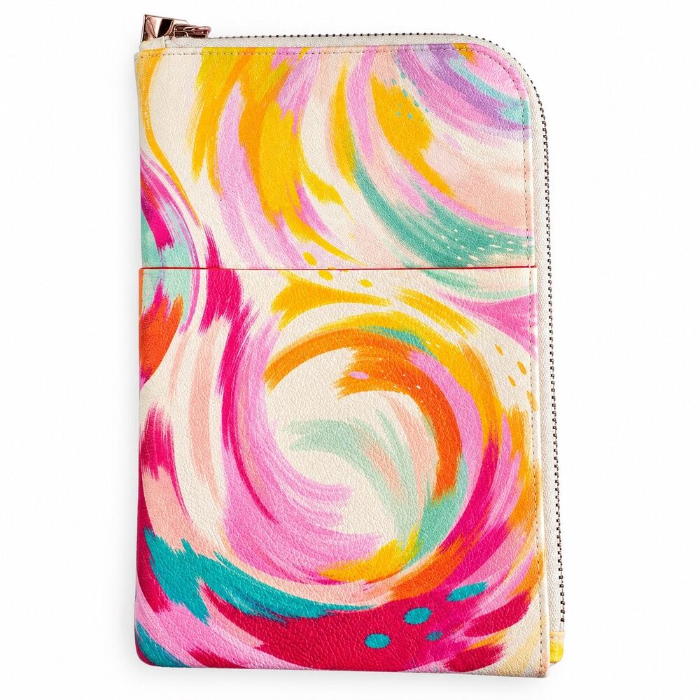 Erin Condren Ella Vee Zip Around Planner Folio Organizer 8x5.5 Colorful